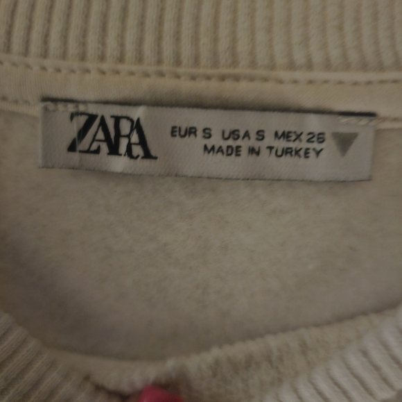 Colorful Graphic Sweatshirt Flannel. Brand ZARA. Size S. - Picture 5 of 7